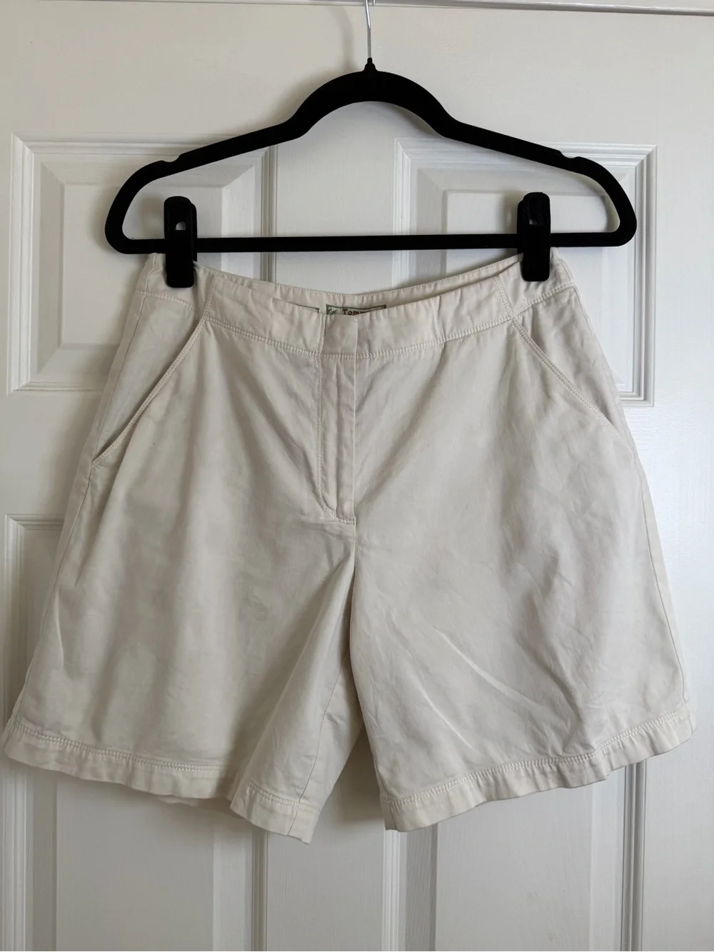 Tommy Bahama Stretch Ivory Cotton Chino Shorts Size 6